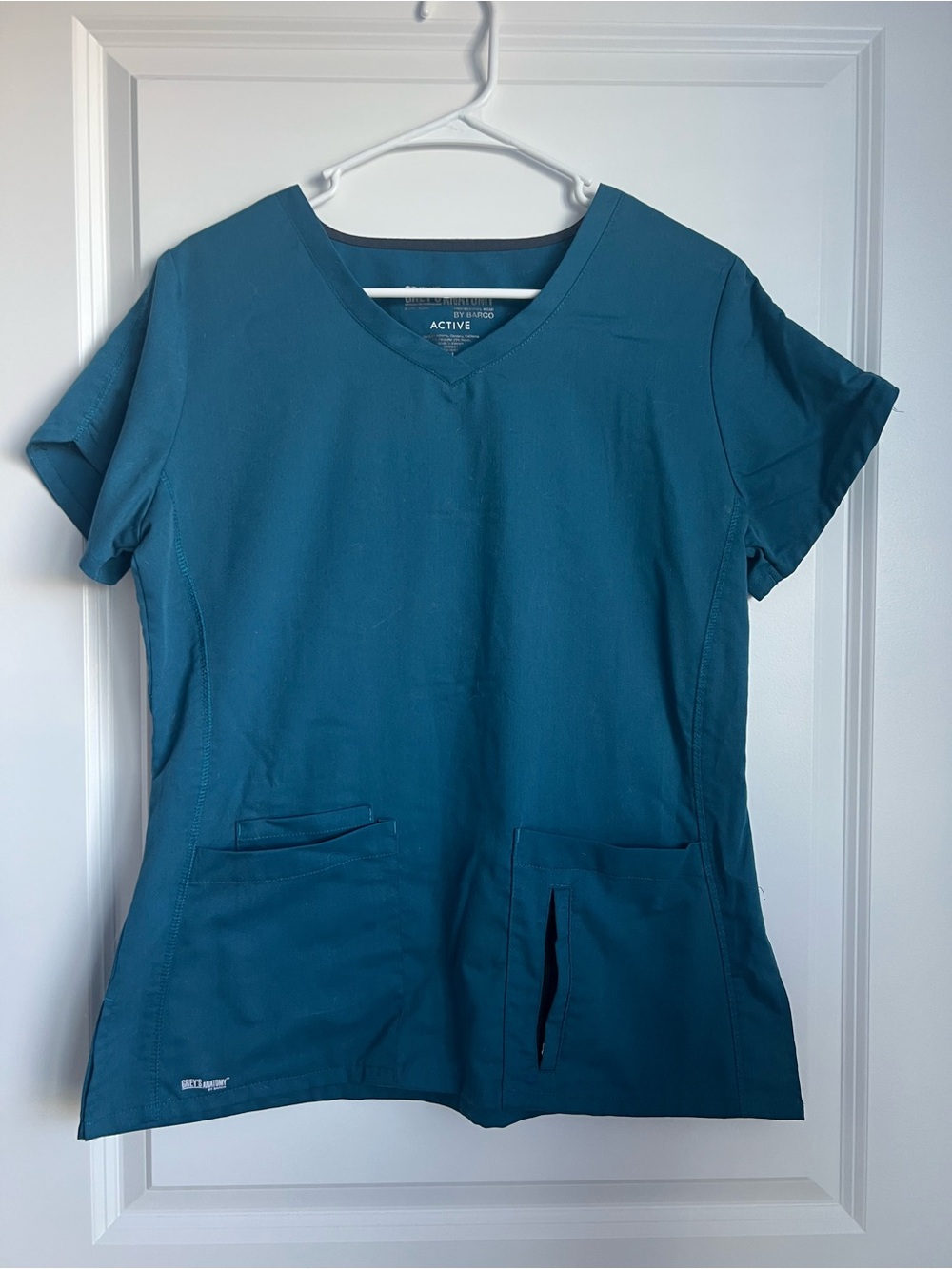 Grey's Anatomy Teal V-Neck Short Sleeve Scrub Top